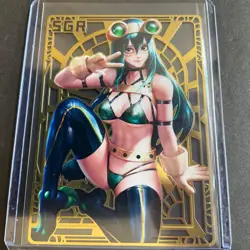 Goddess Story Gold METAL Card - Maiden Party - Serial Number #/200! Tsuyu - Image 5