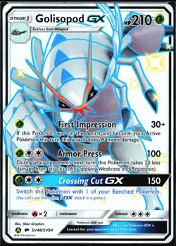Pokemon Card- Golisopod GX Hidden Fates: Shiny Vault #SV48/SV94 - Image 1