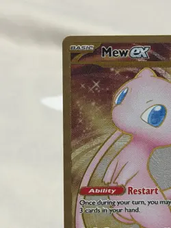 Mew EX 151 Gold Metal Card 205/165 SV: Scarlet & Violet Promo Card | NM - Image 4