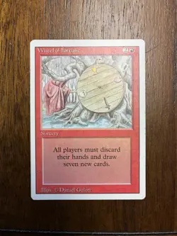 MtG Wheel of Fortune 3rd Edition Revised Magic the Gathering Card Reserved List - Image 1