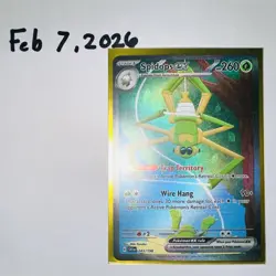 Pokemon TCG Spidops ex 243/198 SV01: Scarlet & Violet Full Art Holo Rare Card - Image 1