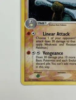 Marowak Holo 7/112 FireRed LeafGreen Pokemon Card 2004 LP - Image 4