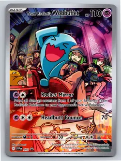Team Rocket's Wobbuffet Promo SV: Scarlet & Violet Promo Cards 203 NM Pokemon - Image 1