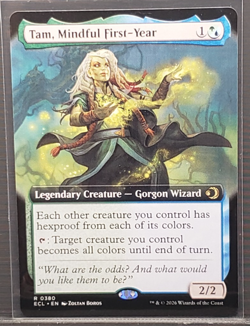 Tam, Mindful First-Year (Extended Art)- MTG Lorwyn Eclipsed Regular - Image 4