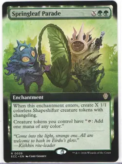 Springleaf Parade 039 (Extended Art) -MTG Commander: Lorwyn Eclipsed Regular - Image 1