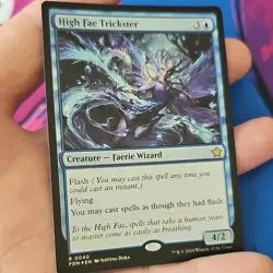 Wizards of the Coast High Fae Trickster Foundations Foil Rare Blue 40 - Image 1