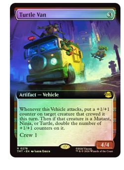 Turtle Van - Foil - Extended Art Teenage Mutant Ninja Turtles MTG - Image 1