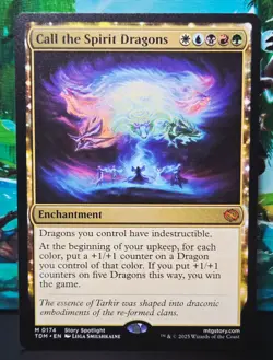 magic the gathering - Call the Spirit Dragons - Enchantment - Mythic - Image 1