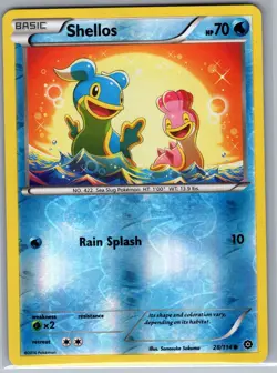 Shellos 28/114 Reverse Holo XY - Steam Siege - Pokemon Card - NM - Image 1