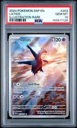 Pokemon TCG - Latios - 203/191 - Surging Sparks - Illustration Rare - PSA 10 - Image 1