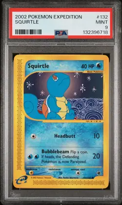 2002 POKEMON EXPEDITION #132 SQUIRTLE PSA 9 - Image 1