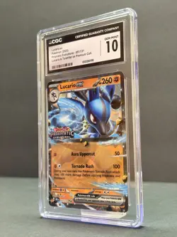 CGC 10 GEM MINT Lucario ex 051/131 Stamp – Prismatic Evolutions Premium - Image 3