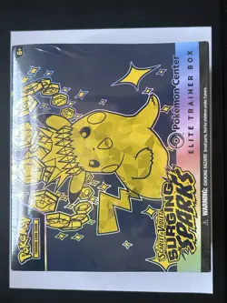 Pokemon TCG Surging Sparks Pokemon Center Elite Trainer Box ETB Factory Sealed - Image 1