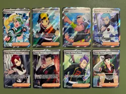Pokemon Destined Rivals Complete Set of Trainer Full Art ⭐⭐ 220/182 - 227/182 - Image 1