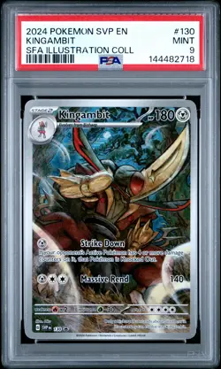 2024 POKEMON SHROUDED FABLE ILLUSTRATION COLLECTION PROMO #130 KINGAMBIT PSA 9 - Image 1