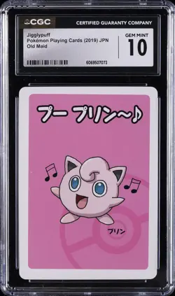 2019 POKEMON OLD MAID JIGGLYPUFF CGC 10 GEM MINT - Image 1
