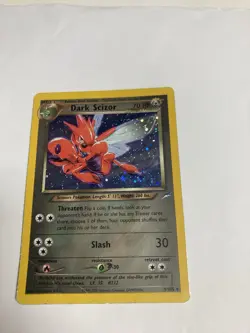 Pokemon Dark Scizor 9/105 Neo Destiny Unlimited Holo HP With Holo Swirl - Image 1