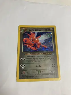 Pokemon Dark Scizor 9/105 Neo Destiny Unlimited Holo HP With Holo Swirl - Image 2