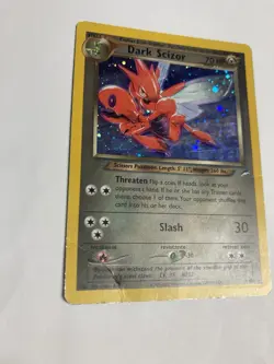 Pokemon Dark Scizor 9/105 Neo Destiny Unlimited Holo HP With Holo Swirl - Image 3