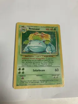 Pokemon Venusaur 15/102 Base Set Unlimited Holo HP - Image 1