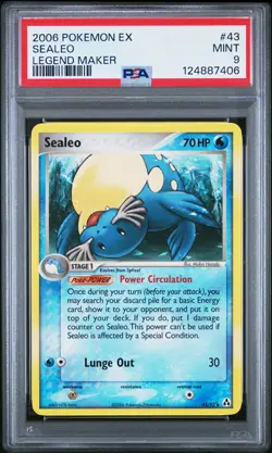 2006 POKEMON EX LEGEND MAKER #43 SEALEO PSA 9 - Image 1