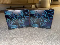 Phantasmal Flames Pokemon Center ETB Elite Trainer Box Lot of 2 - IN HAND-SEALED - Image 1