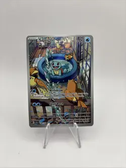 Pokemon TCG Squirtle 148/142 Stellar Crown - Holo, Illustration Rare, Full Art - Image 3