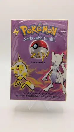 Pokemon Zap Theme Deck Factory Sealed Wizards of the Coast 1999 Base Set - Image 1