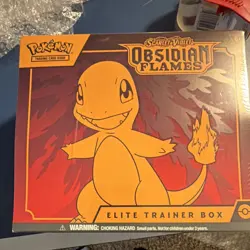 Pokemon Scarlet & Violet Obsidian Flames Elite Trainer Box Charmander ETB - Image 1