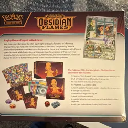 Pokemon Scarlet & Violet Obsidian Flames Elite Trainer Box Charmander ETB - Image 4