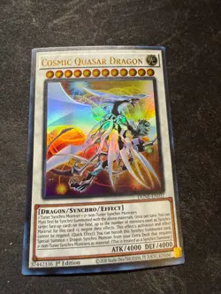 YUGIOH COSMIC QUASAR DRAGON DUNE-EN037 ULTRA 1ST ED LP - Image 1