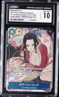 2024 ONE PIECE JPN SUPER RARE PRB STORAGE BOX BOA HANCOCK CGC 10 GEM MINT - Image 1