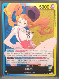Nami OP11-041 - One Piece TCG A Fist of Divine Speed Regular - Image 4
