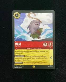2024 Disney Lorcana TCG English Maui 124/204 EN 6 Azurite Sea Cold Foil VN28 - Image 1