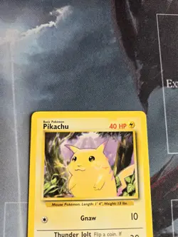 Pikachu 058/102 Base Set 1999-2000 UK 4th Print Vintage Pokemon Card LP - Image 4