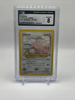Chansey 31/105 Neo Destiny Uncommon Vintage WOTC Pokemon Card NM NEAR MINT - Image 1