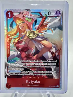 Kujyaku OP11-004 SR A Fist of Divine Speed One Piece TCG Card - Image 1