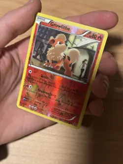 Pokemon Growlithe 10/98 Reverse Holo 80 HP Basic Card English - Image 1