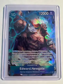 One Piece Card Game Edward.Newgate OP08-043 SR Alternate Art Parallel Card - Image 1