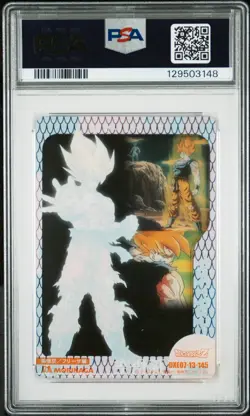 2004 DRAGON BALL MORINAGA JPN WAFER CARDS PART 2 #145 SON GOKU PSA 10 - Image 2