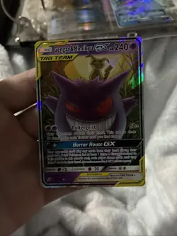 Pokemon TCG Gengar & Mimikyu GX Holo Ultra Rare Card 53/181 - Image 1