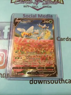 Pokemon Beedrill v Alt Art 161/189 Astral Radiance Card MINT - Image 1
