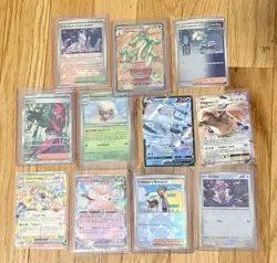 Pokemon Card Lot V/VMAX IR Ex Pokeball 11 Cards NM Full Art - Image 1