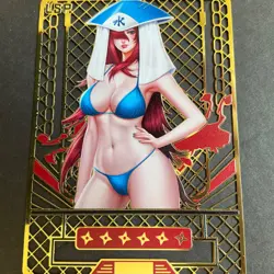 Goddess Story Gold METAL Card - NO Serial Number Anime Girl Naruto Error - Image 1