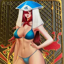 Goddess Story Gold METAL Card - NO Serial Number Anime Girl Naruto Error - Image 2