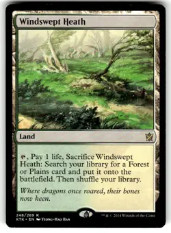 Magic: The Gathering Windswept Heath Rare Land Khans of Tarkir Regular 248/269 - Image 1