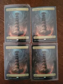Command Tower Foil Commander Promo Land Magic the Gathering MTG, play set! X4! - Image 1