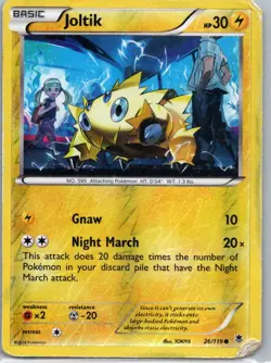 Pokemon TCG Joltik 26/119 Phantom Forces Rev Holo HP - Image 1