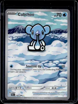 2025 Pokemon Black Bolt Cubchoo Illustration Rare #109/086 - Image 1