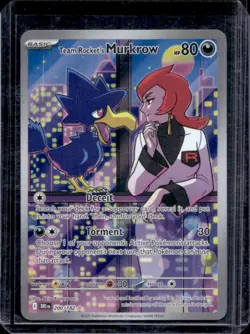 2025 Pokemon Destined Rivals Team Rocket's Murkrow #200/182 - Image 1